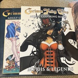 #0903+ 2 Grimm Fairy Tales Adult Coloring Book